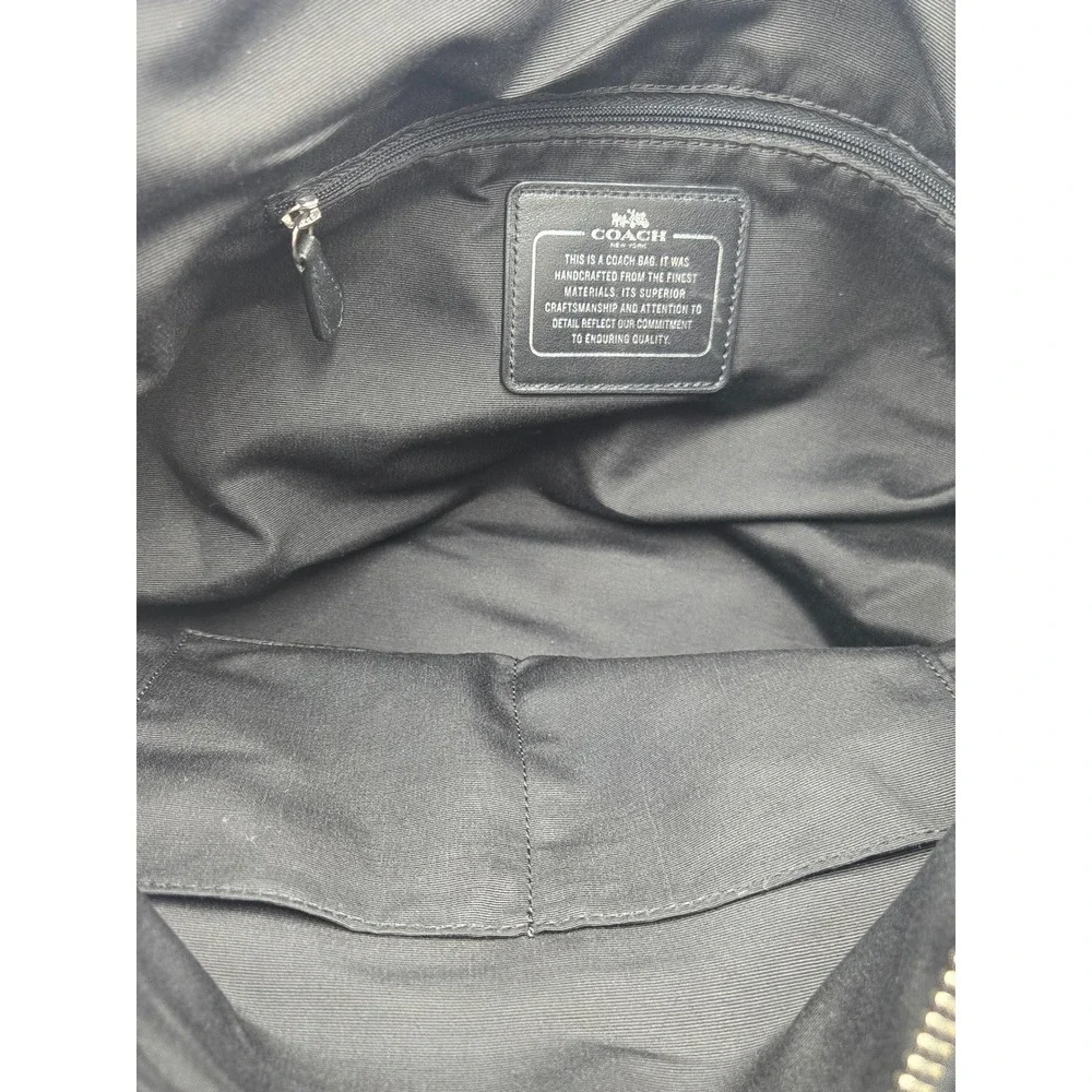 Coach Tyler Tote Black Pebbled Leather Shoulder Bag Crossbody 2-Way Handbag